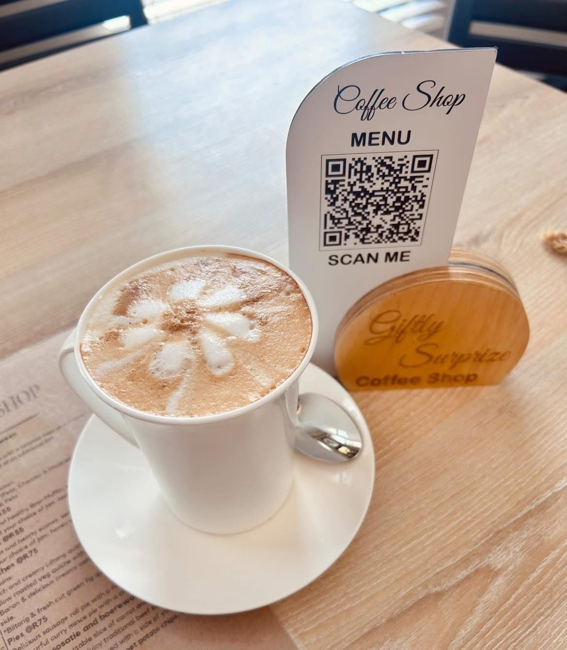 Specialty artisan hot drinks and handcrafted lattes at Giftly Surprize Kimberley
